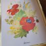 Vintage set of four brass framed botanicals Image 3