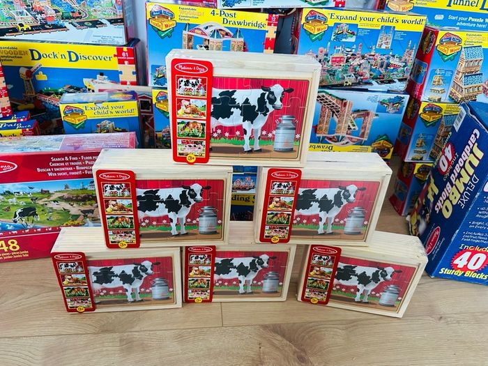 Vintage Wooden Toys Melissa And Doug Job Lot Worth 2500 Euro Rrp