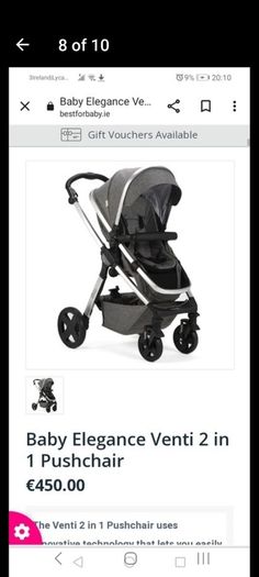 Baby elegance venti travel system