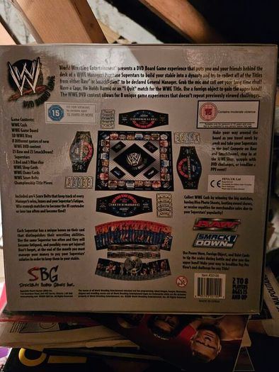 WWF WWE wrestling dvd board game