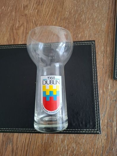 Dublin Millenium 1988 Glass or Vase .33 ltr