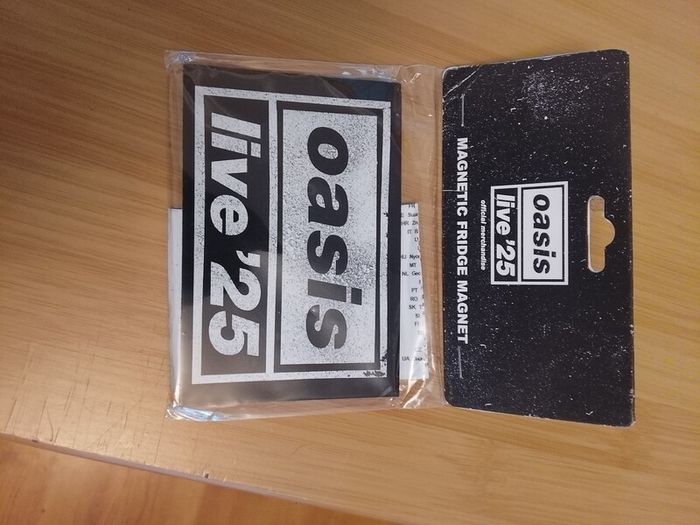 oasis fridge magnet