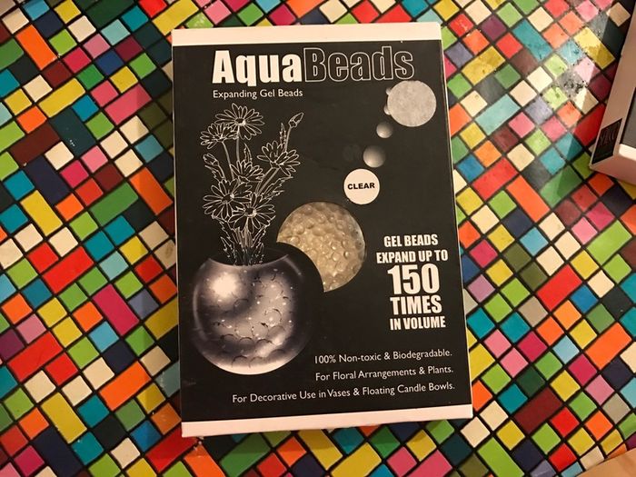 Aqua beads-great for vases/bowls
