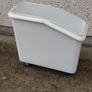 Heavy-duty commercial rolling utility bin in good used condition. Made from durable molded plastic with four heavy-duty swivel casters for easy movement. This is the bin only and does not include the original lid/top.handy for bottle bin,for man cave etc Image 9