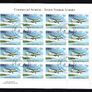 1999 Ireland Civil Aviation (Commercial Aviation)  Commemorative Stamp Sheetlet Plate 1A1A1A1A Fine CDS Used with Dublin cancel of 9th September 1999 (First day of issue) Image 3