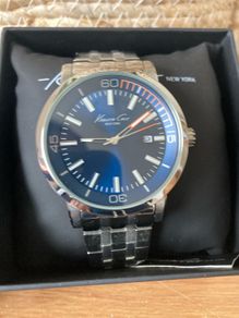 Kenneth Cole  Blue Dial Stainless Steel Bracelet watch