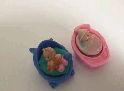 Vintage Fisher Price Baby Figures with Chair and stroller