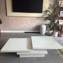 White Kave Home Large Coffee Table (Expandable) Image 2