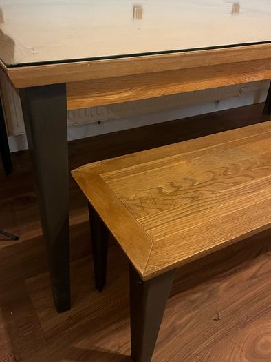 Kitchen table and bench