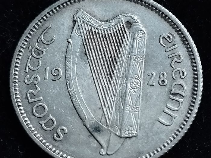 Ireland - 1928 - Shilling - Bull - Silver - KM.6 - [2754]