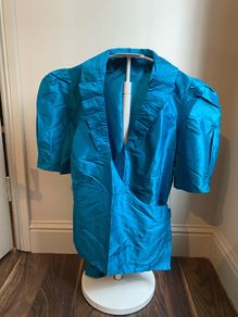 Coast 100% silk blouse teal