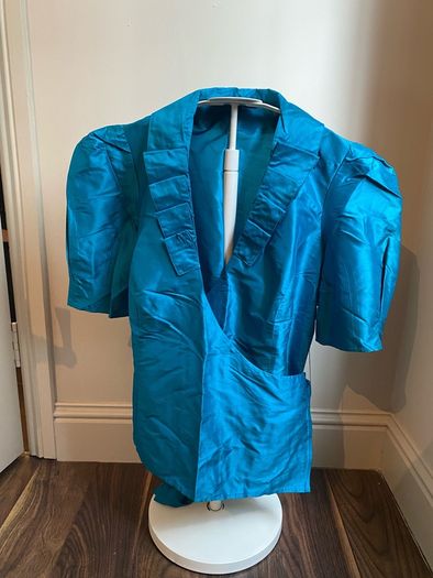 Coast 100% silk blouse teal