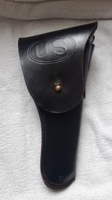 M1916 Pistol Holster Black Leather U.S. US Army USGI Post-WWII Vietnam Grenada Gulf War M1911 M1911A1 Undated Airsoft