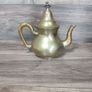 vintage moroccon brass tea pot Image 2