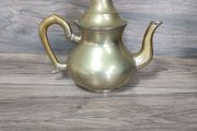 vintage moroccon brass tea pot