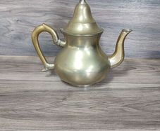 vintage moroccon brass tea pot