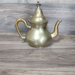 vintage moroccon brass tea pot