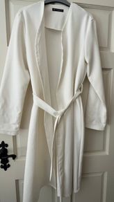 Wrap Style Cream Coat