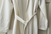 Wrap Style Cream Coat