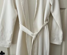Wrap Style Cream Coat