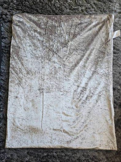 Silver Velvet Throw