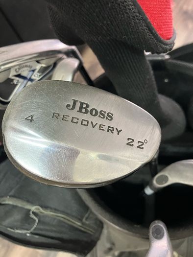 golf bag and clubs