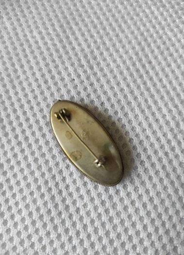 Vintage Italy micro mosaic brooch