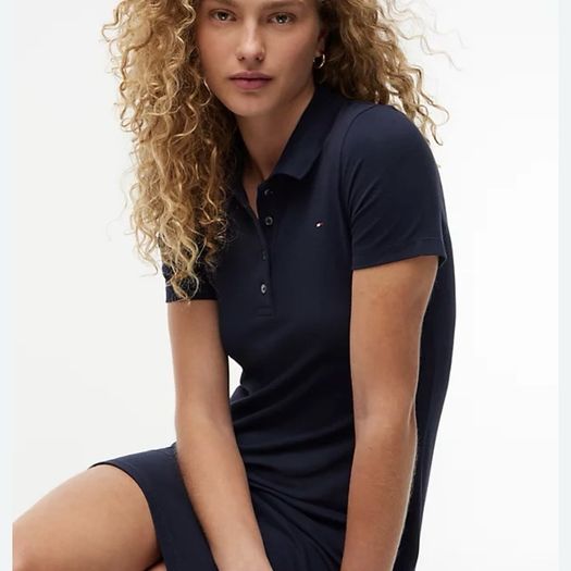Tommy Hilfiger Heritage Slim Fit Navy Mini Polo Dress