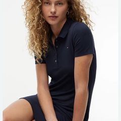 Tommy Hilfiger Heritage Slim Fit Navy Mini Polo Dress
