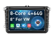 4GB 64G 2 Din Car Radio Android 10.0 For VW Volkswagen Golf Polo Passat b7 b6 SEAT leon Skoda 8" inch 4+64G GPS Wifi 4G Carplay