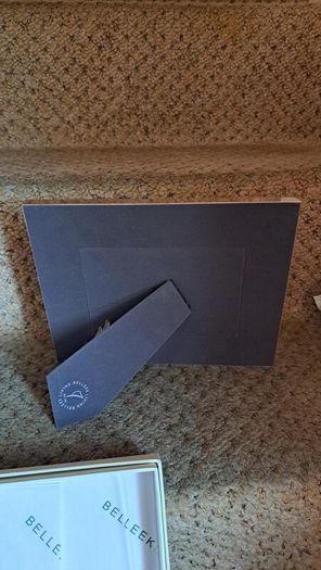 Belleek Silver Picture Frame ( New )