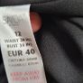 SAVIDA black pleated one shoulder ruffle dress Sz 12 Image 5