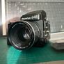 Mamiya 645 Super Kit; Near Mint Condition Recently serviced Mamiya 645 Super with Tamron Sekkor 80mm 1.9 lens; Mamiya 645 AE Prism Finder; Mamiya 645 Super Waist Finder Viewer with magnifier; Mamiya 645 Super Motor Power Winder Grip; Darkslide; Extra Film Image 3