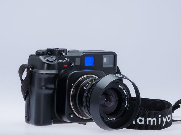 Mamiya 7II Body and F4 65mm lens.