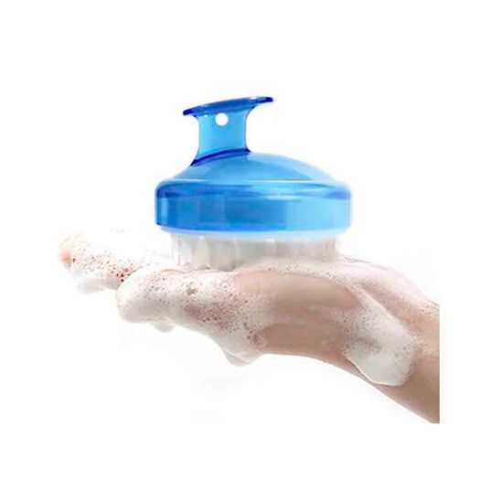 Silicone Scalp Brush Shower Shampoo Massage Comb Hair Washing Massager - PURPLE