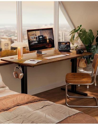 Electric Standing Desk Height Adjustable 120 x 60cm,