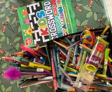 box of crayons markers