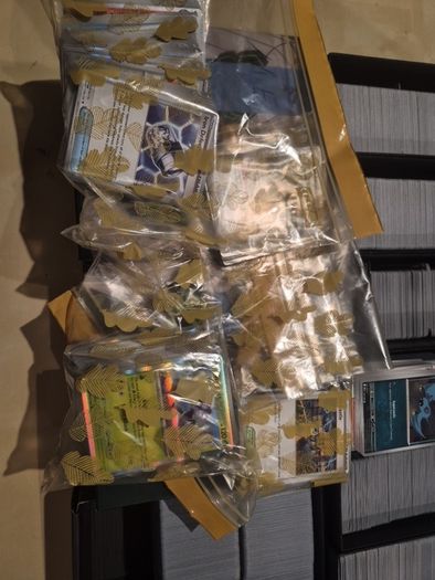 pokemon cards bulk around 6500 cards and over 1000 energy cards