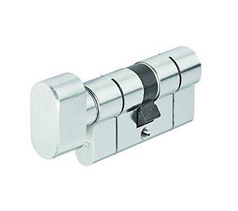 ABUS KD6PSN 40/40mm Bkn Button Cylinder - Nickel-Plated