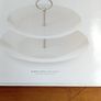 Brand new porcelain white cake stand in box Image 3