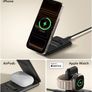 ESR for 3 in 1 Charging Station, 15W MagSafe Charger Stand for iPhone & Apple Watch Charger [Certified], Travel Charging for iPhone 17/16/15/14/13/12 & Watch & AirPods 4/3, Black, No bag Image 4