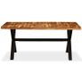 Dining Table Solid Acacia and Mango Wood 180x90x76 cm Image 8