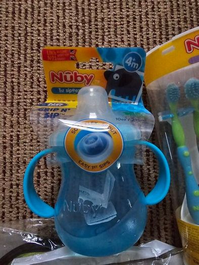 Brand New Nuby Oral Care System and 1st sipeez