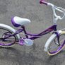 18inch Girls Bike   Purple and White  Like New Image 5
