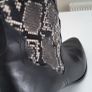 MARCO TOZZI black leather python print pointed ankle boots Sz 41 (Fit 7.5-8UK) - Rrp 115 (New) Image 9