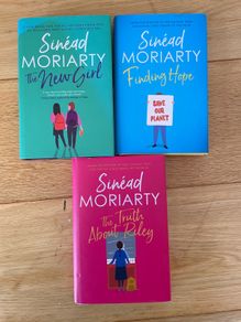 Sinead's moriarty books- the new girl, finding hope, the truth about Riley