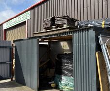 Second hand steel shelter