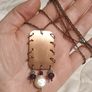 Handmade Copper Necklace with Natural Stones Image 2
