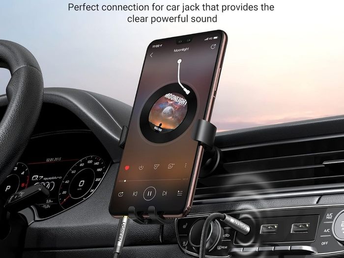 Aux Cable 3.3FT Braided Stereo 3.5mm Audio Cable Headphone Mini Jack Male to Male Auxiliary TRS Lead Compatible with iPhone Galaxy iPad iPod Car Speaker MP3 Player Home Stereo TV PC Laptop (1M)