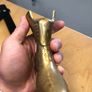 Vintage Solid Brass Shoe Figurine Image 4